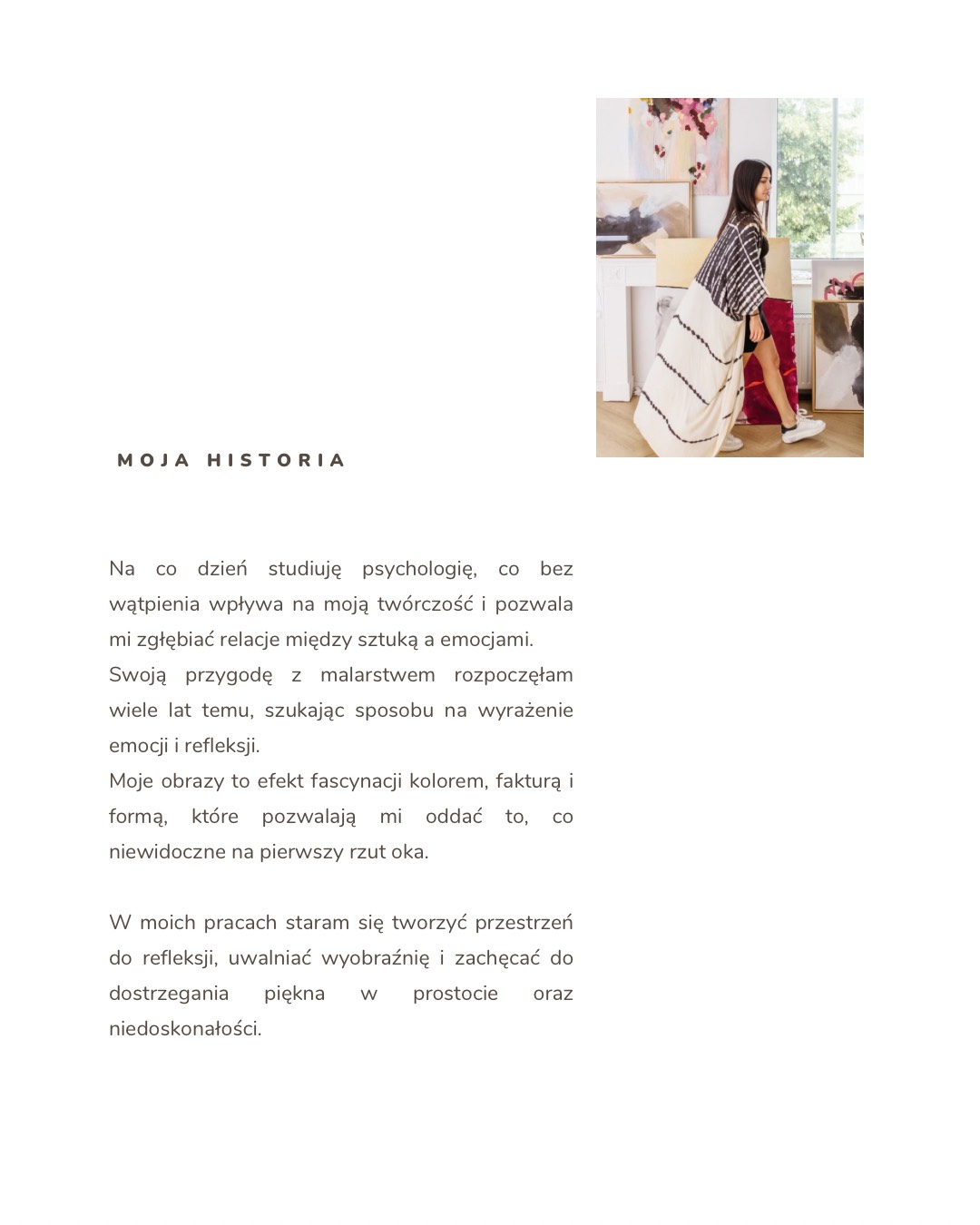 Black White Minimalist Classy About Us Brand Instagram Post - 3