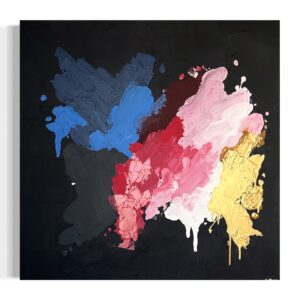 obraz abstrakcja, obraz kolorowy, obraz do salonu, japandi, styl japandi. obrazy do wnętrza, czerny obraz, duży obraz , nowoczesny obraz